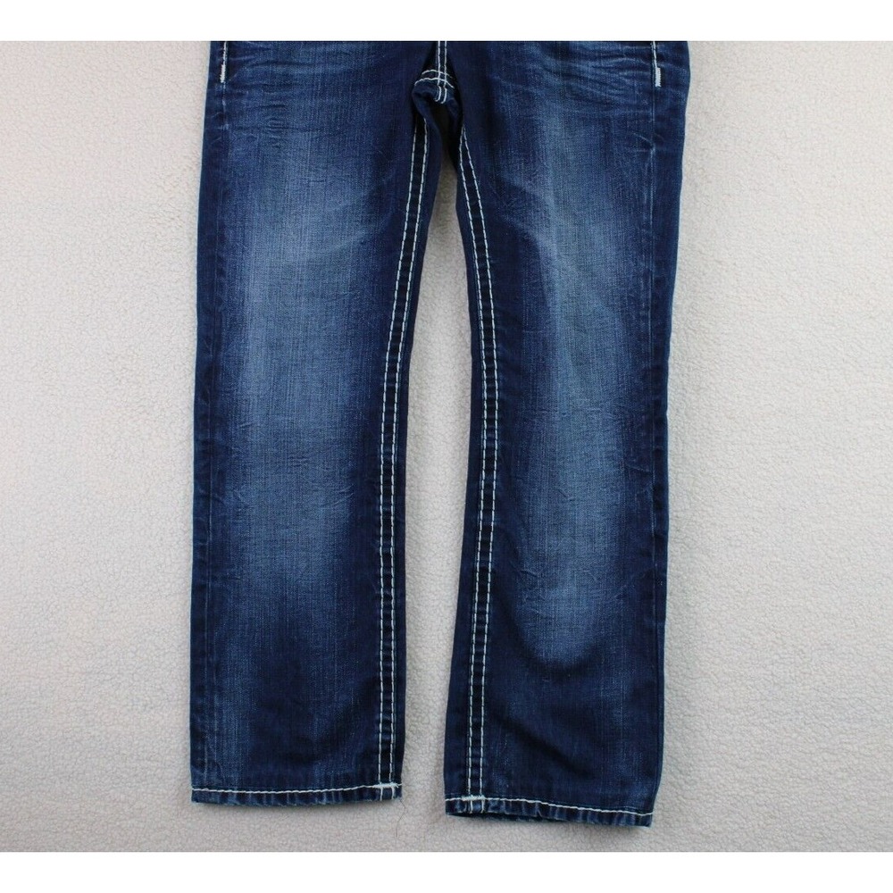 Camp David Men Nick Regular Fit Dark Wash Denim Jeans White Stitching Size 31x32 - Picture 4 of 16